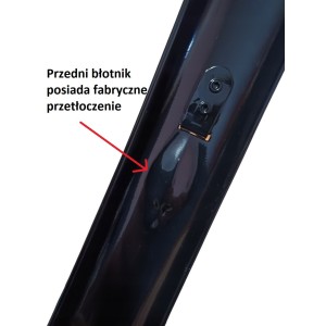 Błotniki rowerowe stalowe 24 x 55 mm czarne