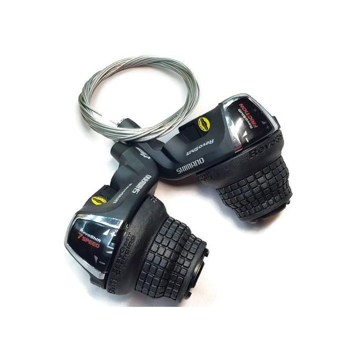 Shimano SL-RS35 REVOSHIFT 3x7 – komplet manetek przerzutek
