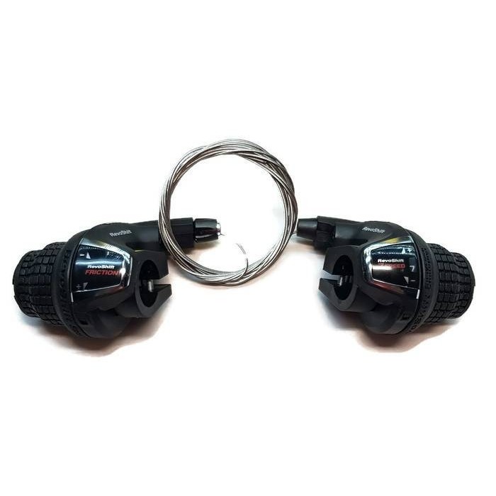 Shimano SL-RS35 REVOSHIFT 3x7 – komplet manetek przerzutek