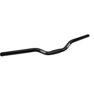 Kierownica rowerowa aluminiowa MDR 600 mm – czarna, gięta, wznios 45 mm