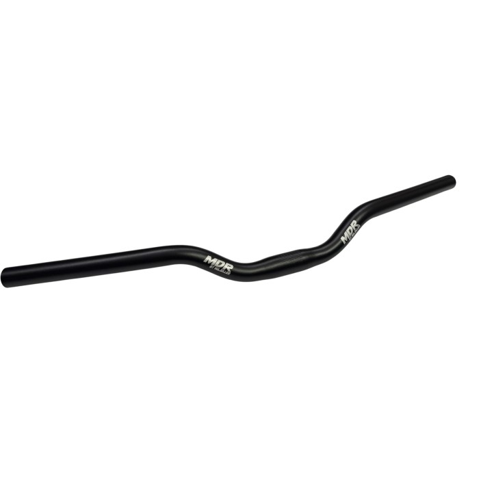 Kierownica rowerowa aluminiowa MDR 600 mm – czarna, gięta, wznios 45 mm