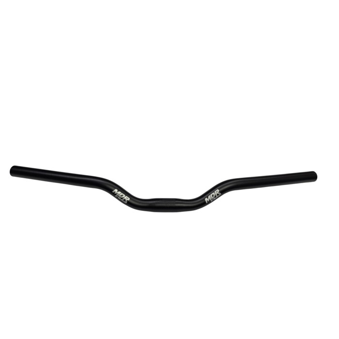 Kierownica rowerowa aluminiowa MDR 600 mm – czarna, gięta, wznios 45 mm