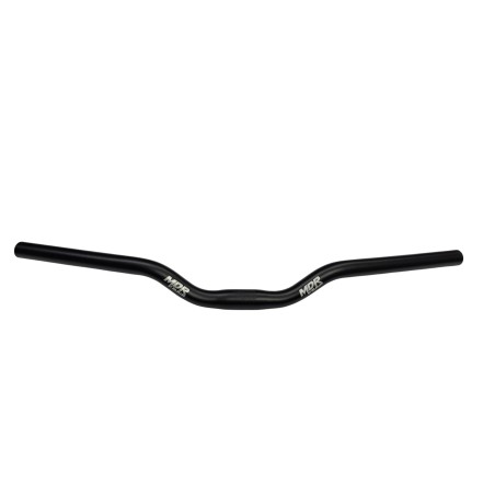 Kierownica rowerowa aluminiowa MDR 600 mm – czarna, gięta, wznios 45 mm