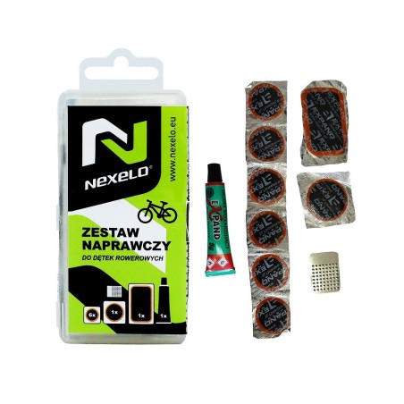 Łatki rowerowe, zestaw naprawczy Nexelo 8 szt