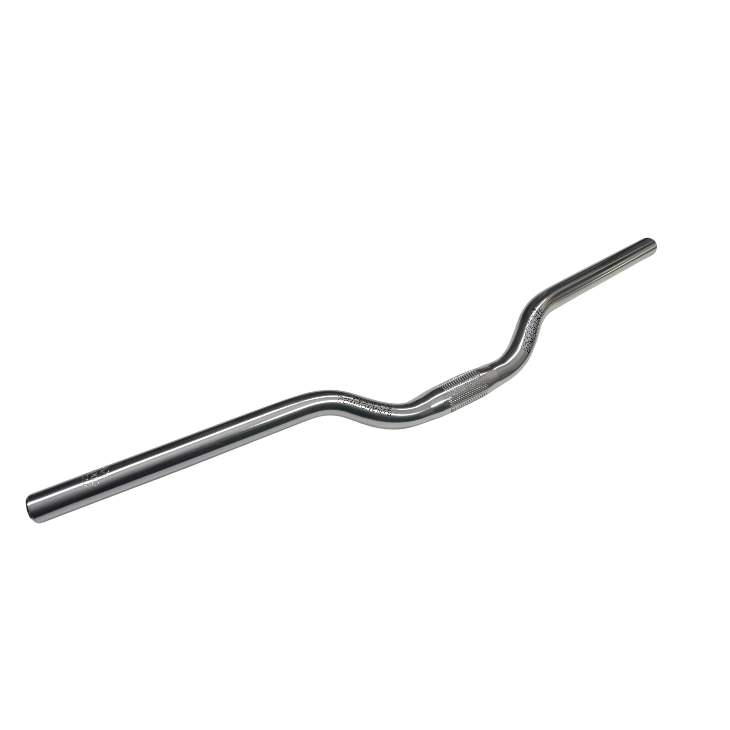 Kierownica rowerowa MODE gięta 650 mm aluminiowa srebrna