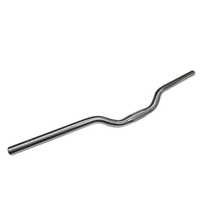 Kierownica rowerowa MODE gięta 650 mm aluminiowa srebrna