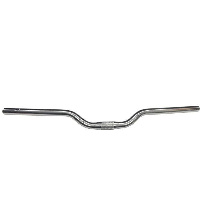 Kierownica rowerowa MODE gięta 650 mm aluminiowa srebrna