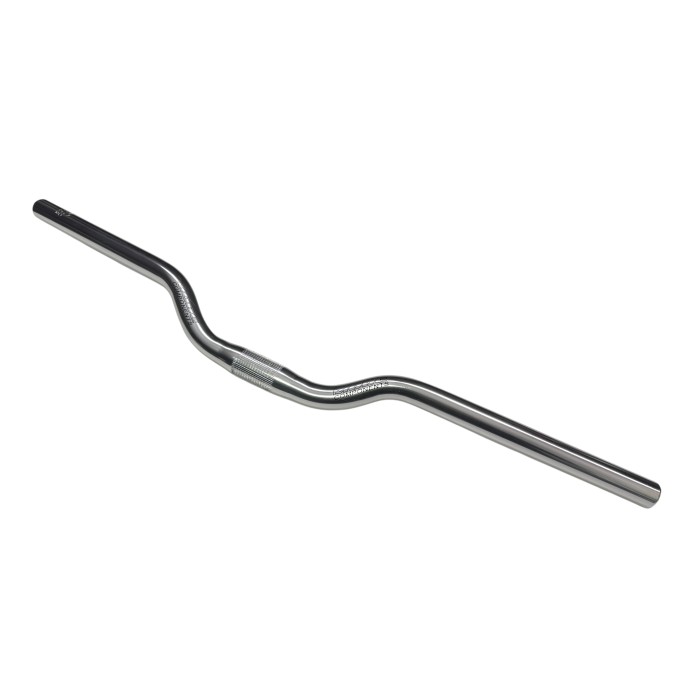Kierownica rowerowa MODE gięta 650 mm aluminiowa srebrna