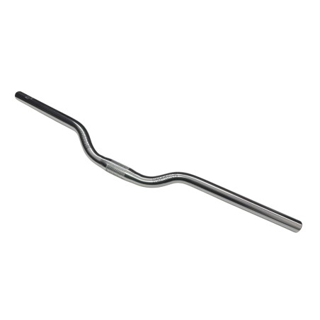 Kierownica rowerowa MODE gięta 650 mm aluminiowa srebrna