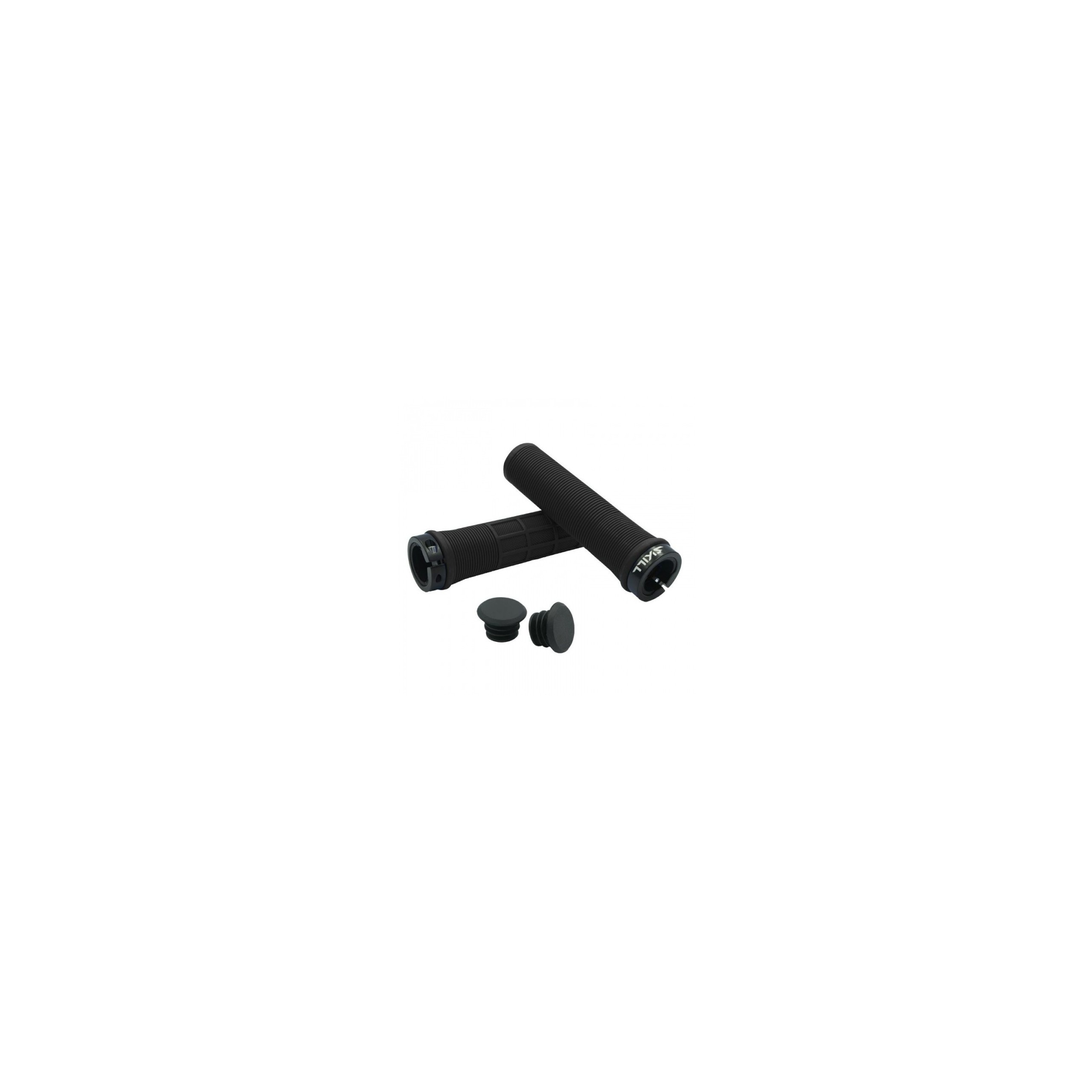Chwyty kierownicy Skill Performance 135 mm – czarne + skręcane obejmy Lock-On
