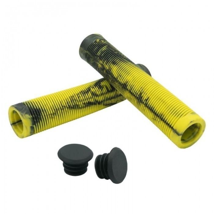 Chwyty kierownicy Skill Jelly 165 mm – czarno-żółte