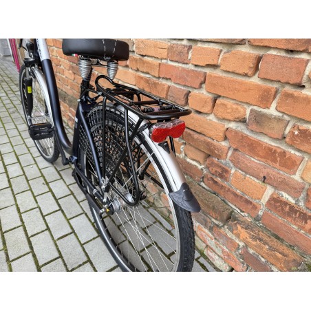 MAJDLLER GAZON 8.3 28" – rower miejski Nexus 3, amortyzator, koszyk z rattanu