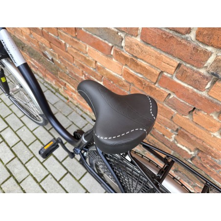 MAJDLLER GAZON 8.3 28" – rower miejski Nexus 3, amortyzator, koszyk z rattanu