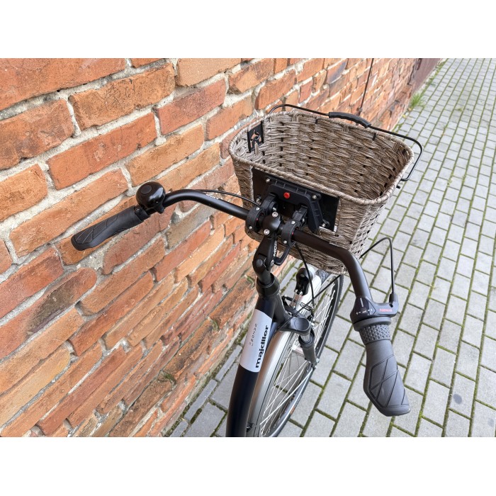 MAJDLLER GAZON 8.3 28" – rower miejski Nexus 3, amortyzator, koszyk z rattanu