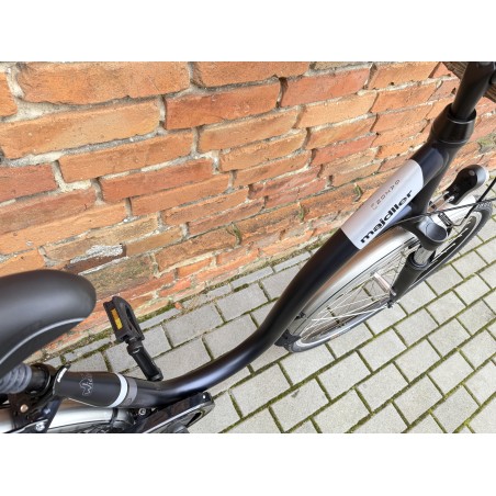 MAJDLLER GAZON 8.3 28" – rower miejski Nexus 3, amortyzator, koszyk z rattanu